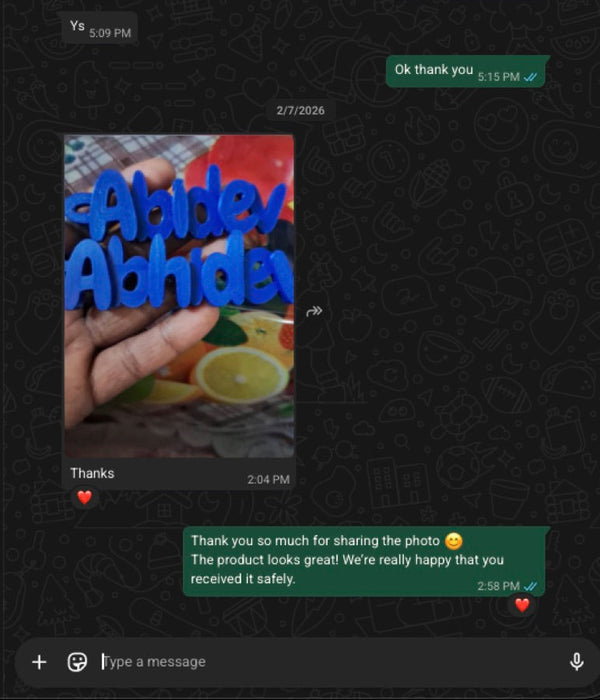 Customer photo