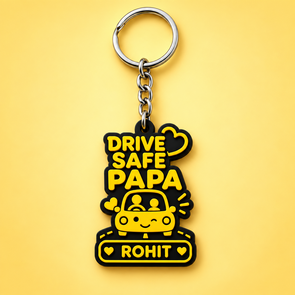 Drive Safe Papa Keychain