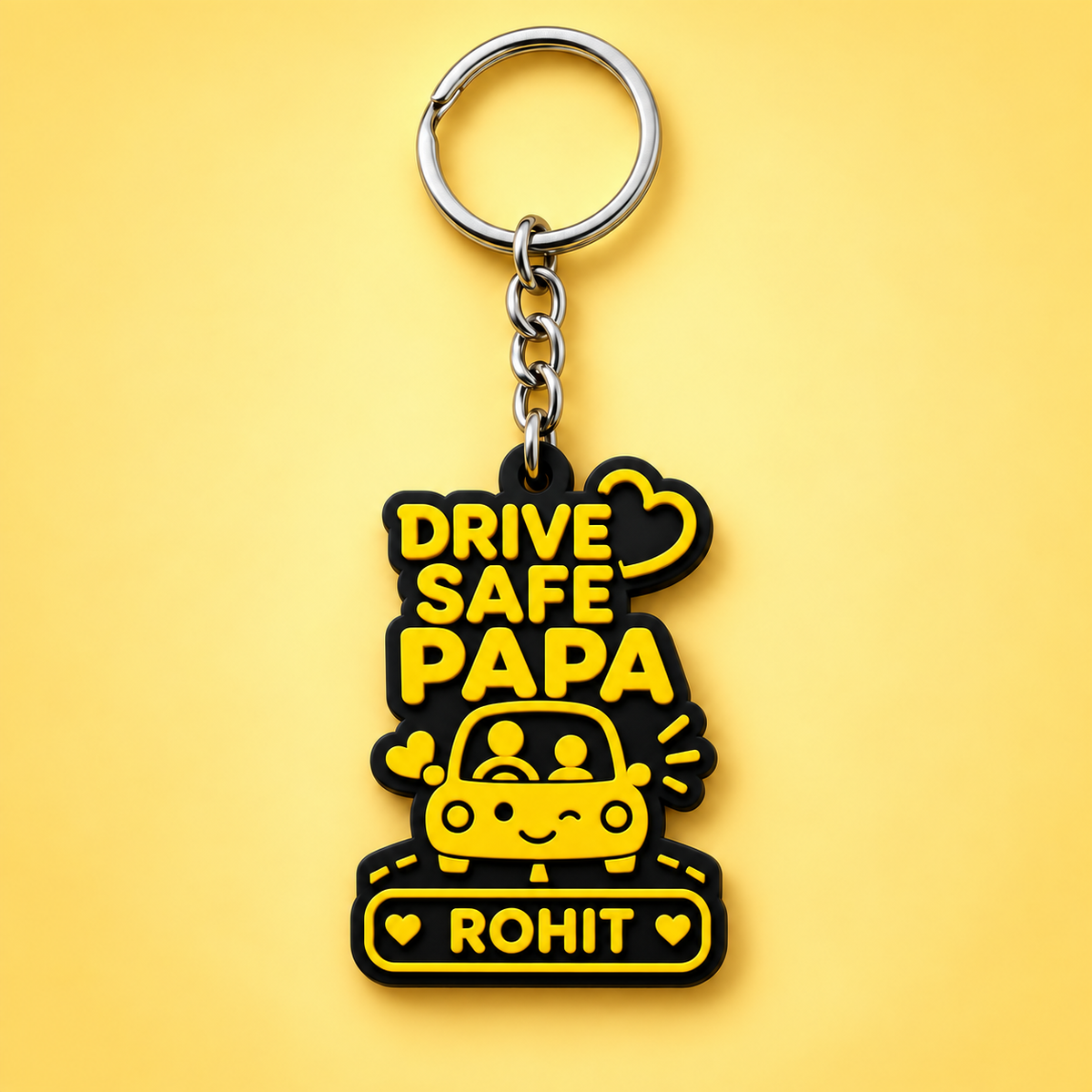 Drive Safe Papa Keychain