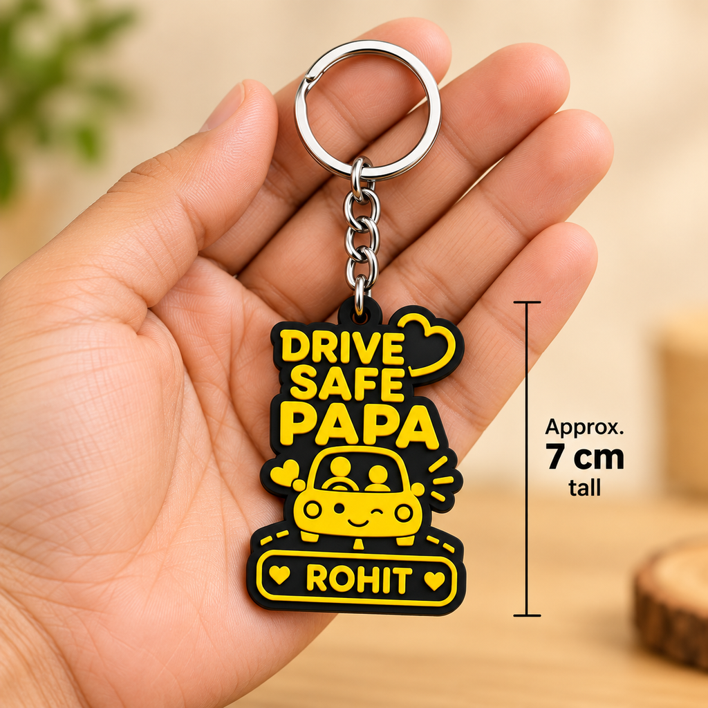 Drive Safe Papa Keychain