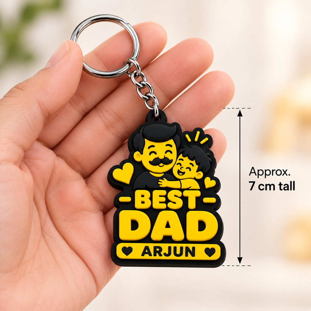 Best Dad Keychain