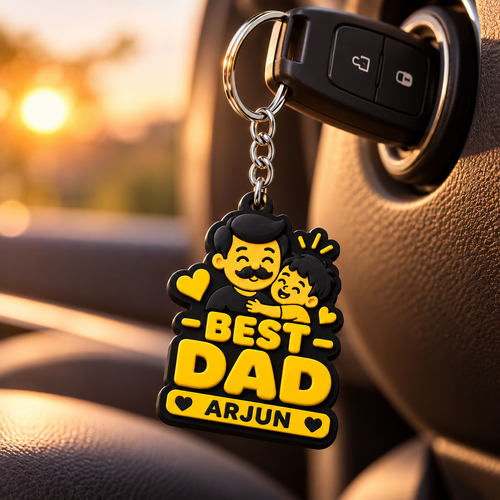 Best Dad Keychain