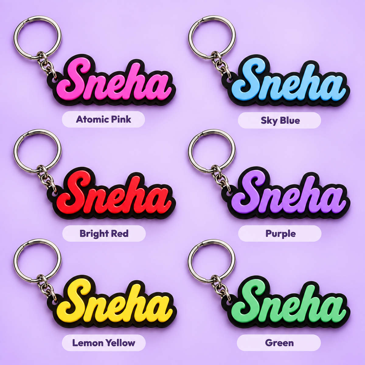 Custom Name Keychain