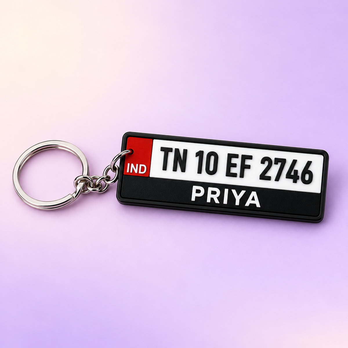 Number Plate Keychain