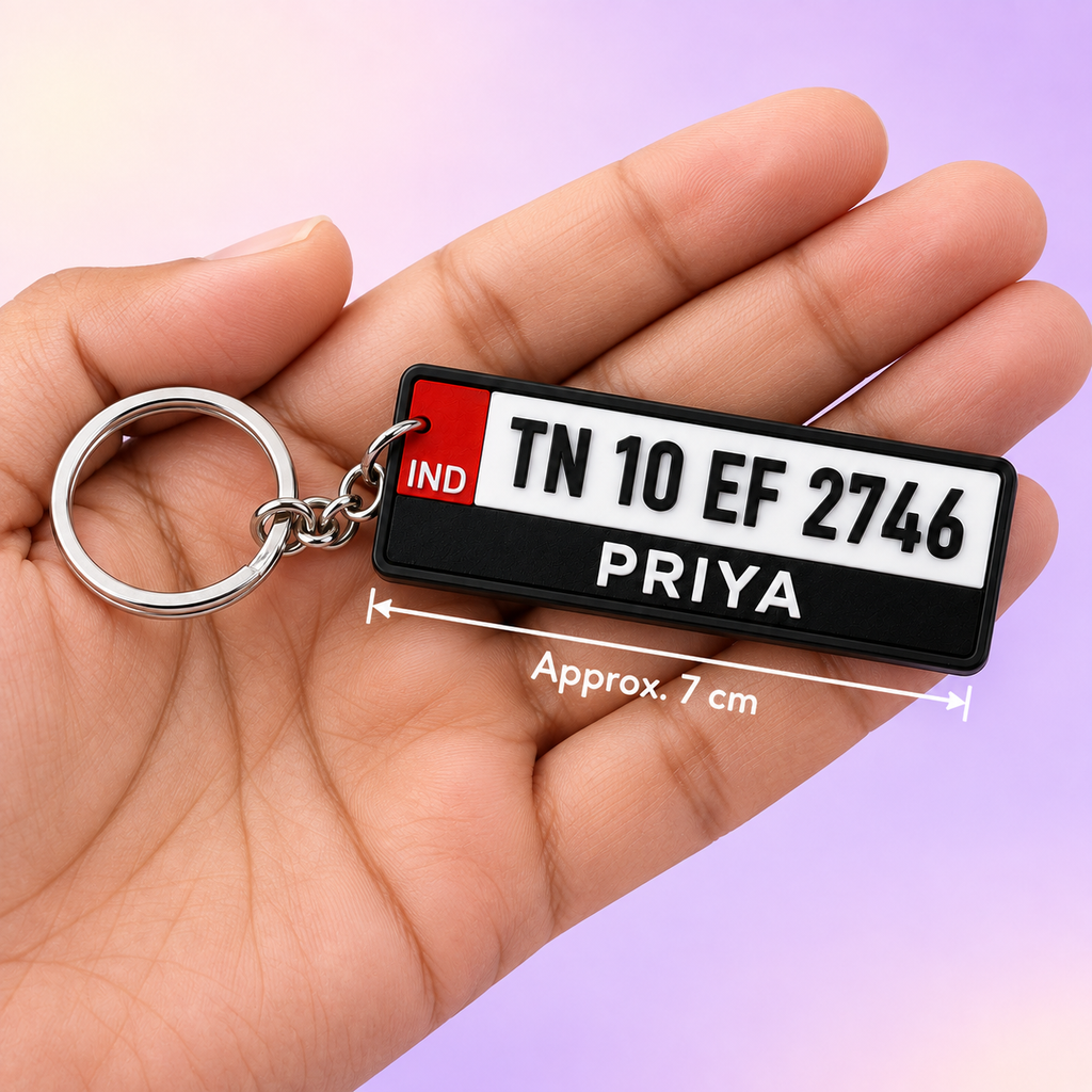 Number Plate Keychain