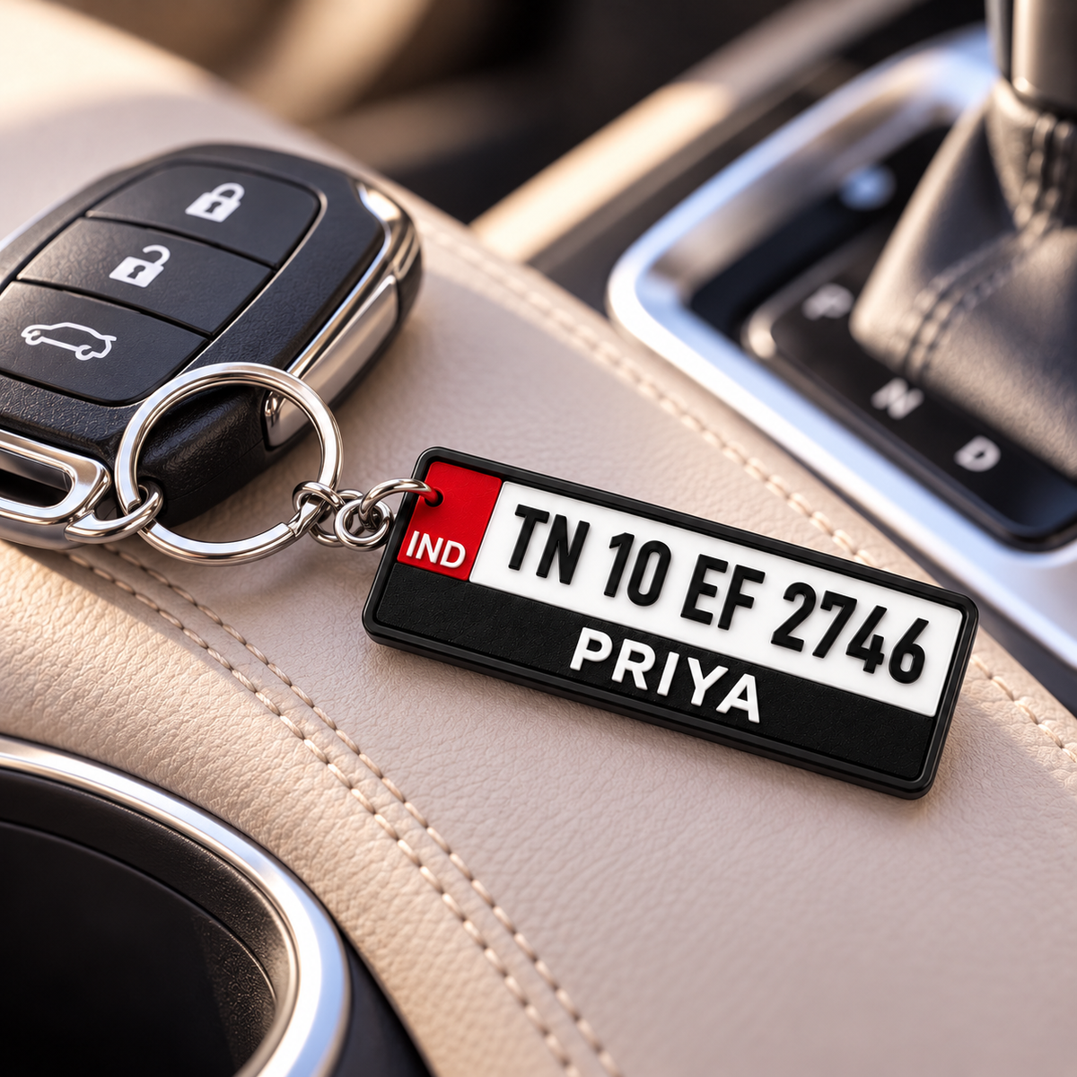 Number Plate Keychain