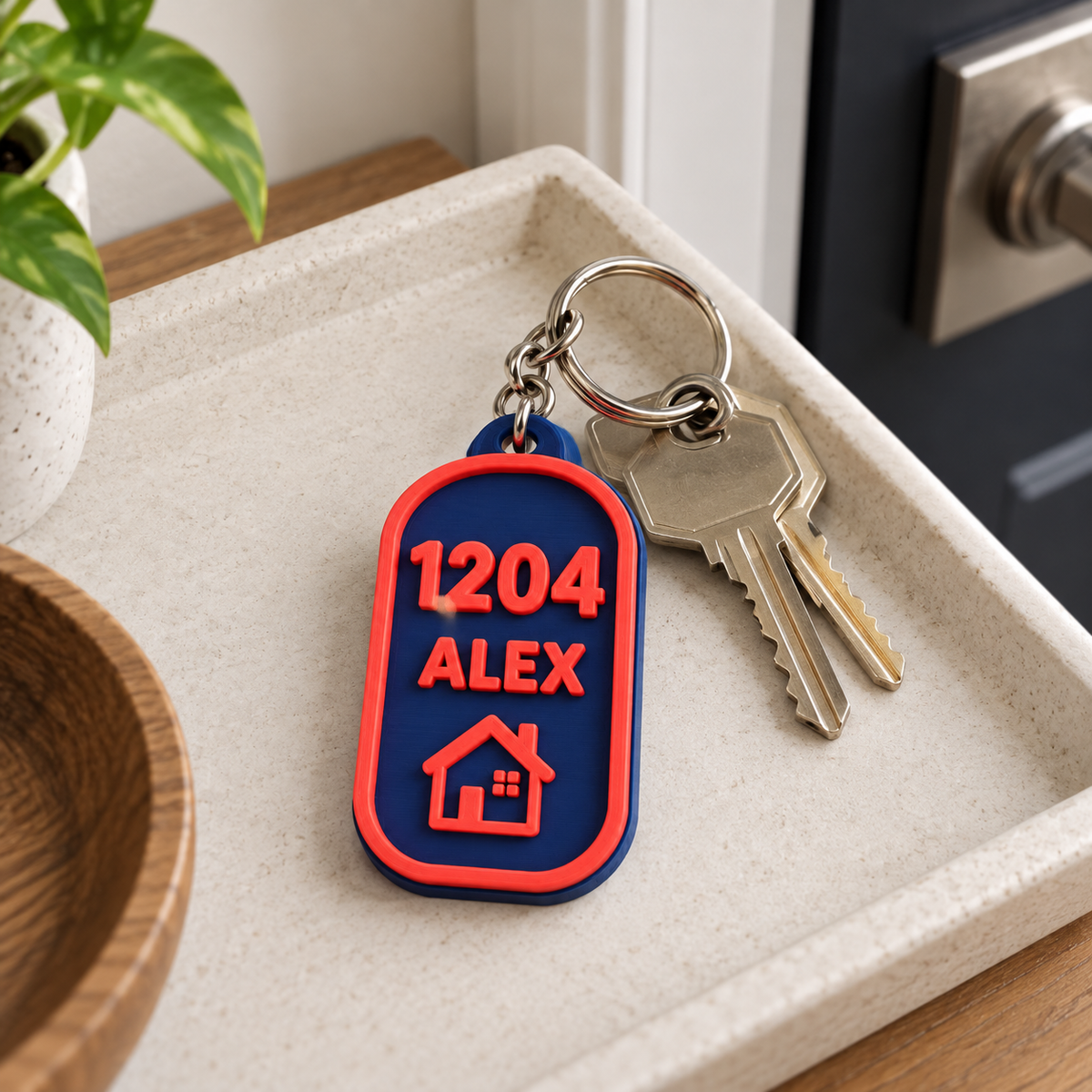 Home Door Keychain