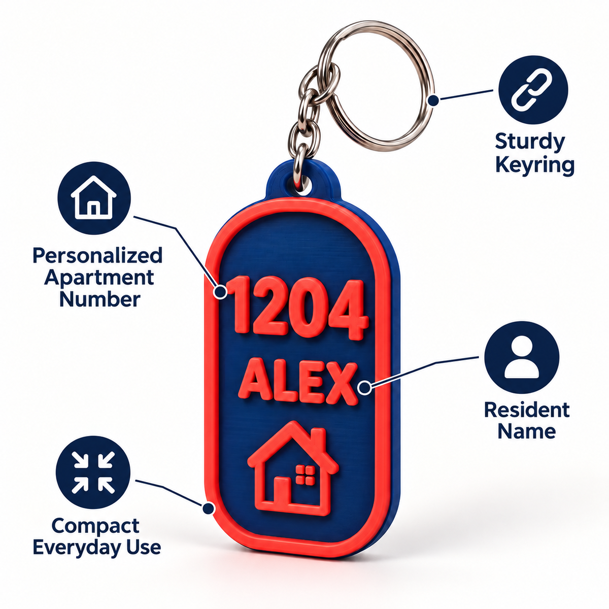 Home Door Keychain