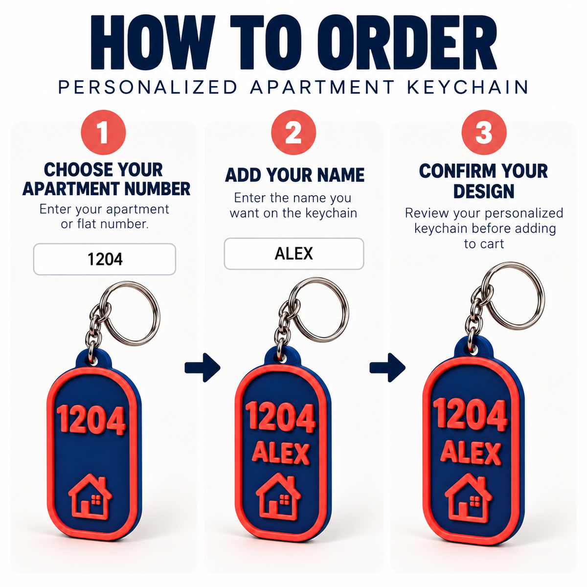 Home Door Keychain