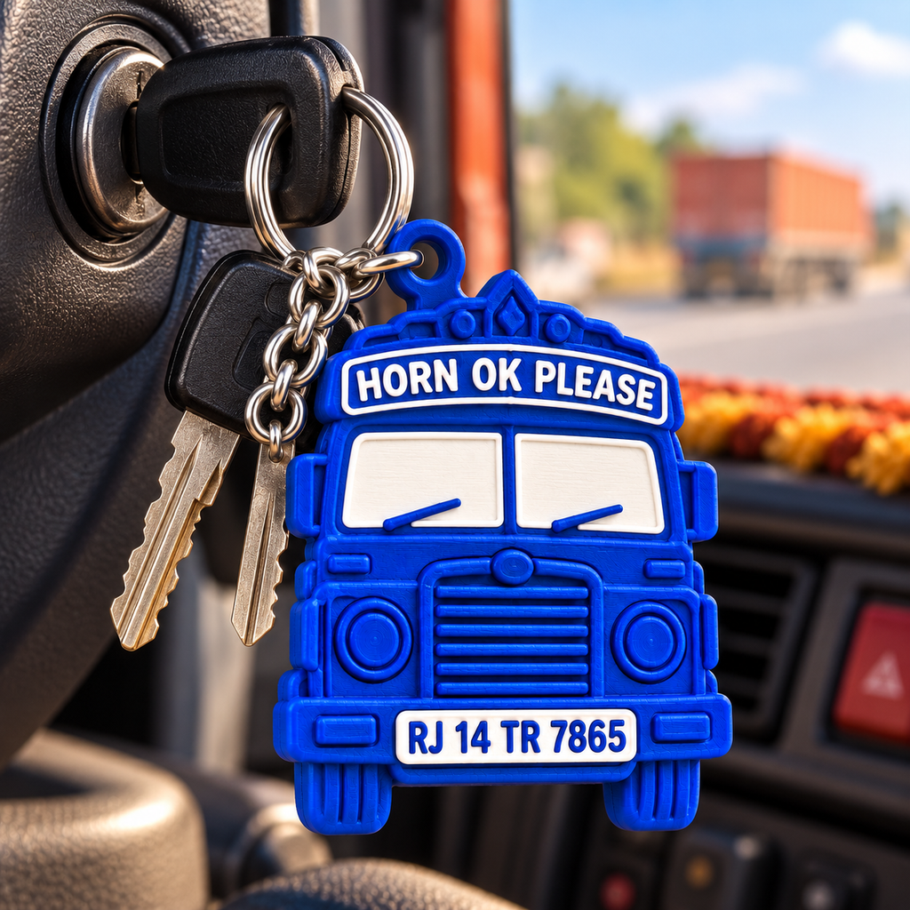 Truck Driver Keychain
