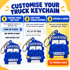 Truck Driver Keychain