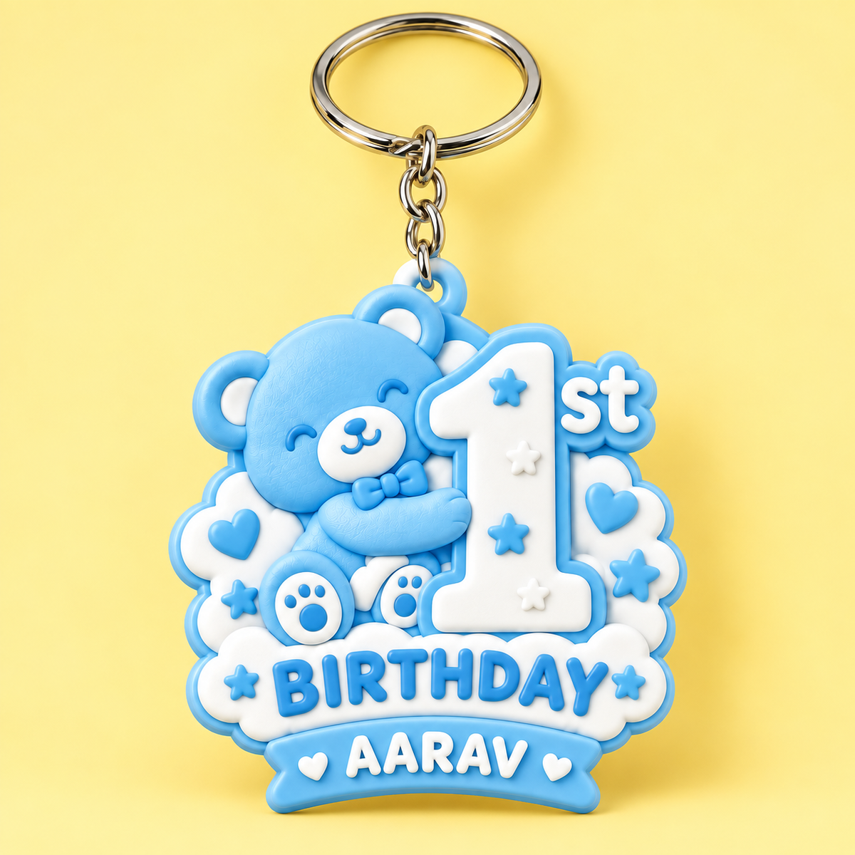 First Birthday Keychain