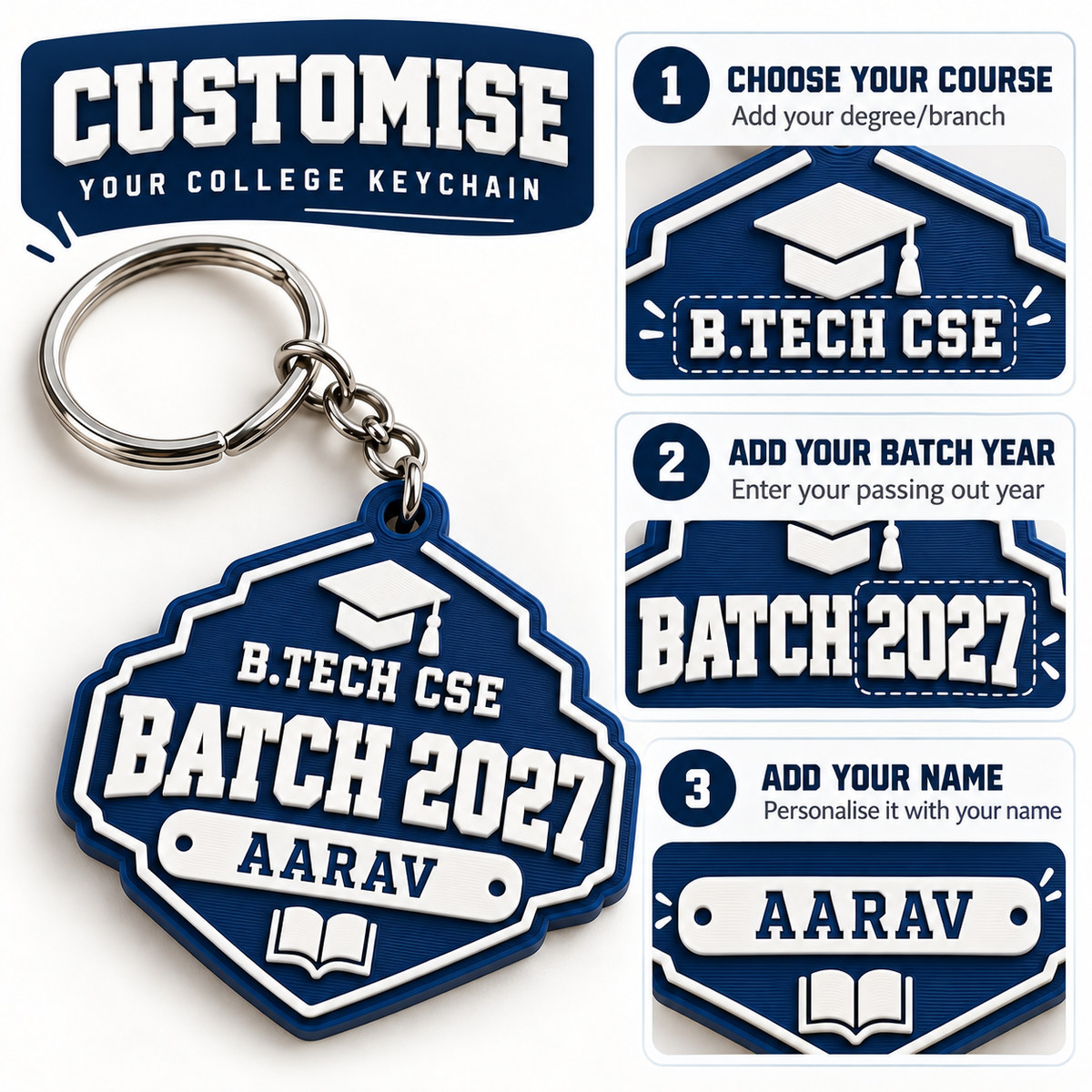 College Student Keychain