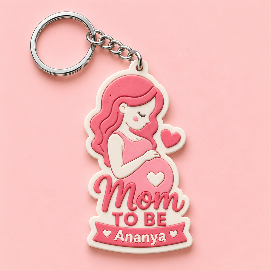 Mom Pop Keychain