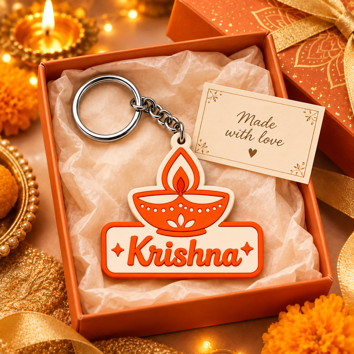 Diwali Custom Keychain