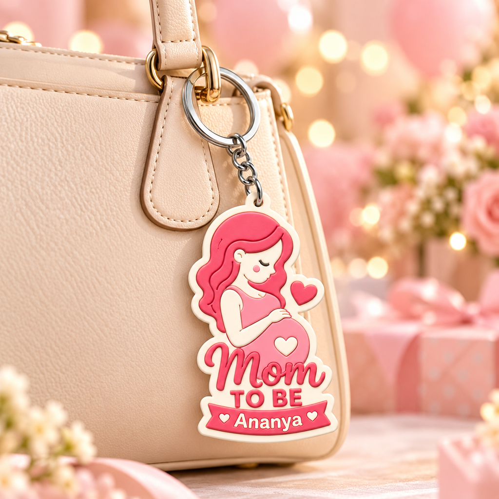 Mom Pop Keychain