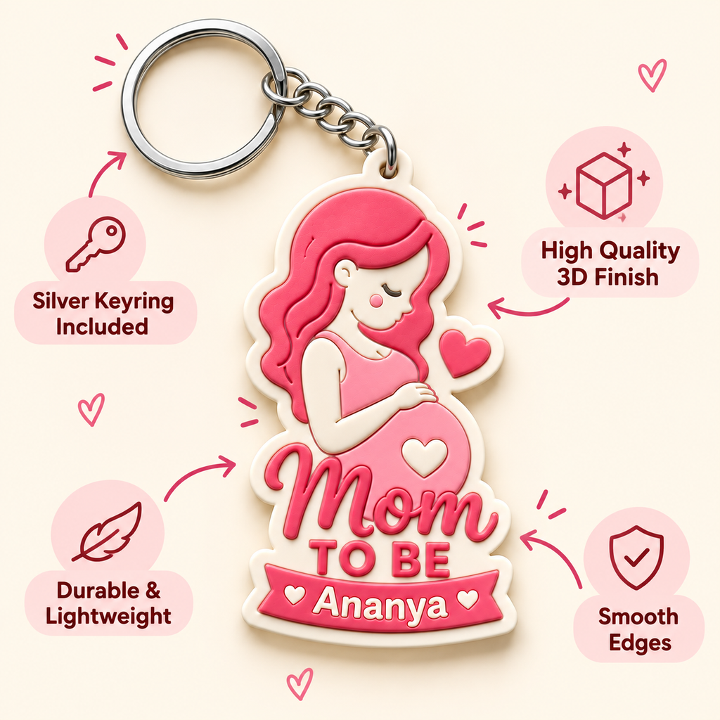 Mom Pop Keychain