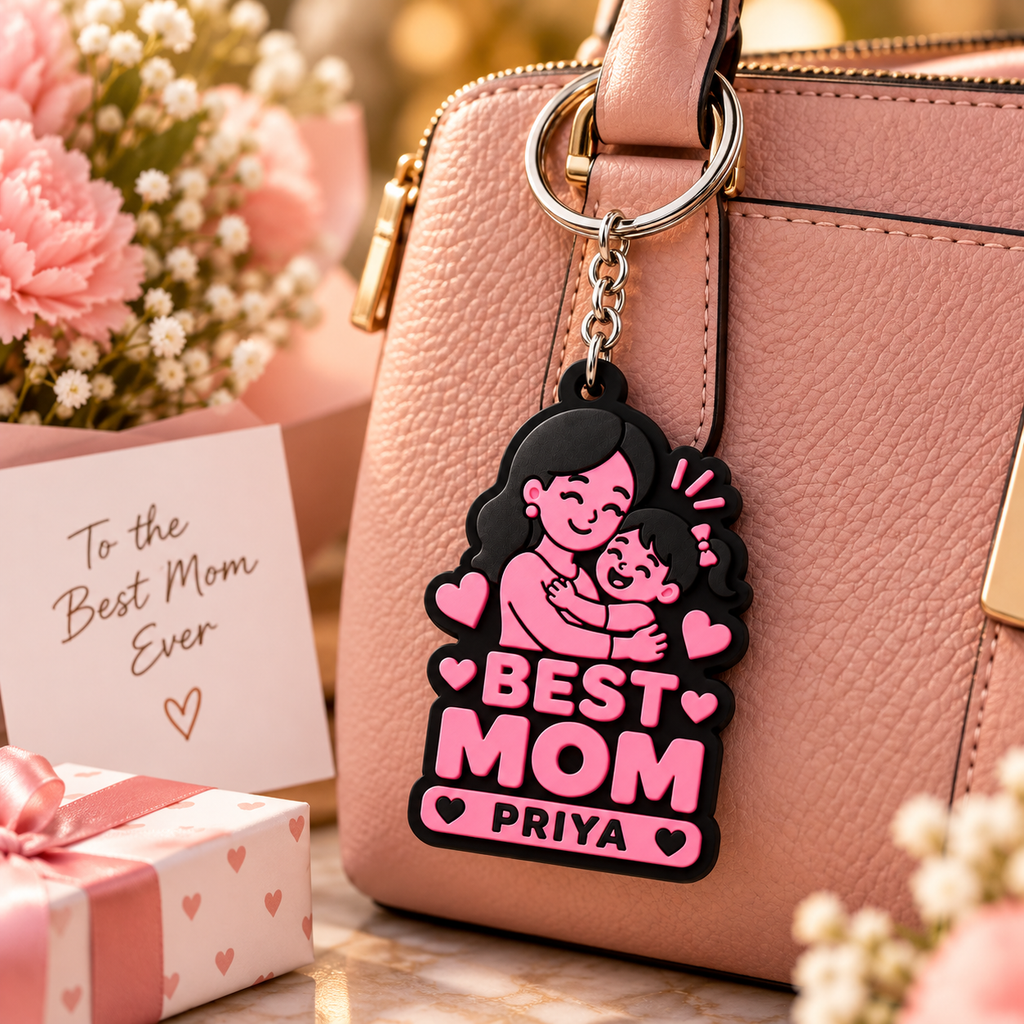 Best Mom Keychain