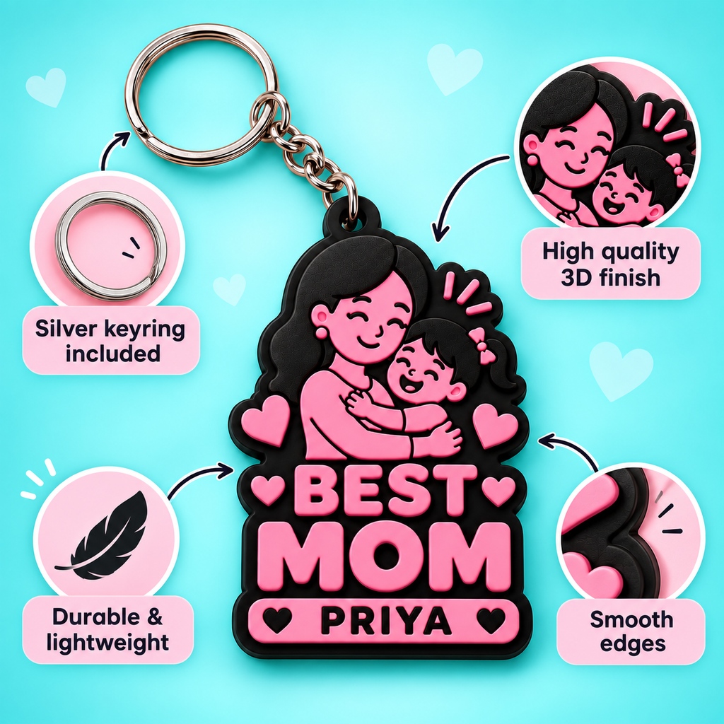 Best Mom Keychain