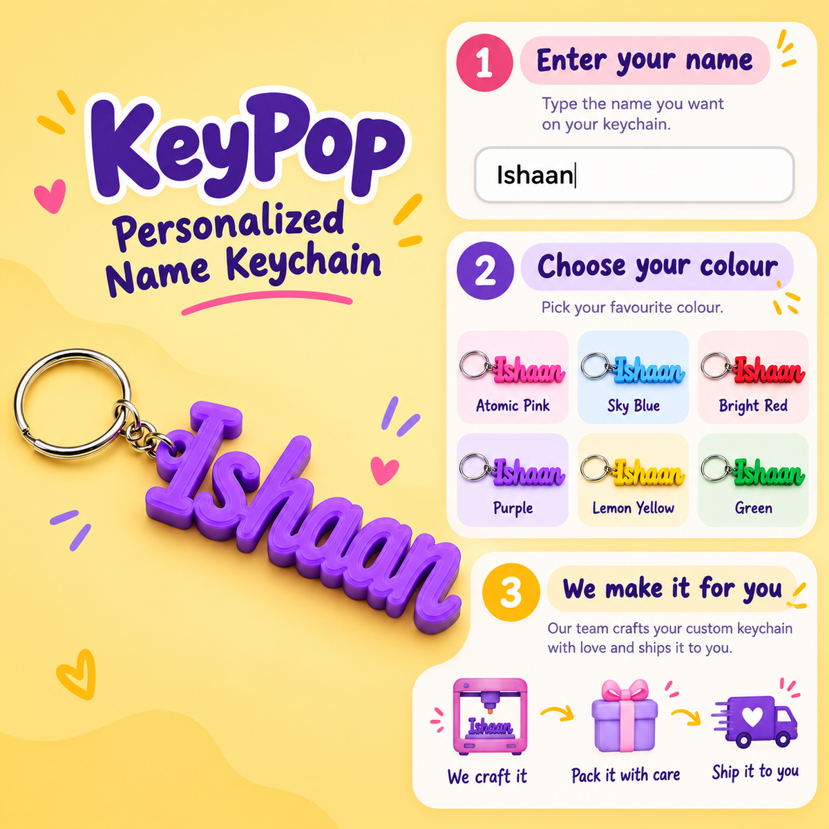 Custom Pop Keychain