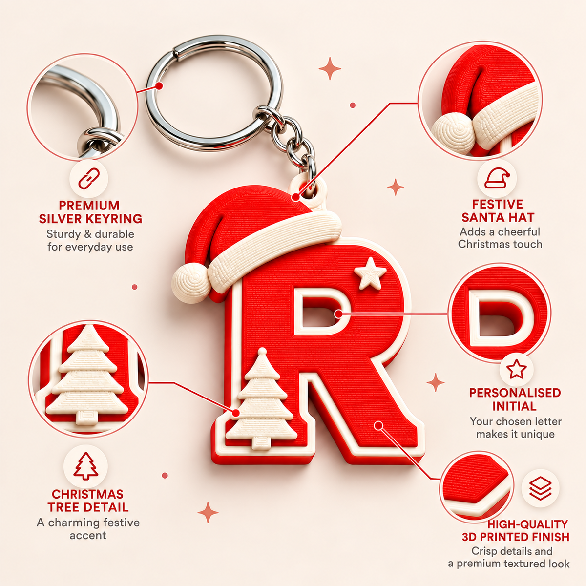 X'mas pop keychain